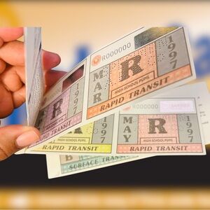 Vintage Retro Style MTA New York City Transit Student Passes